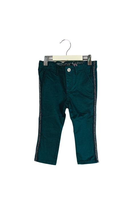 A Teal Casual Pants from Motion Picture in size 12-18M for girl. (Front View)