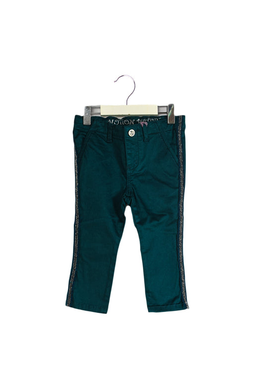 A Teal Casual Pants from Motion Picture in size 12-18M for girl. (Front View)