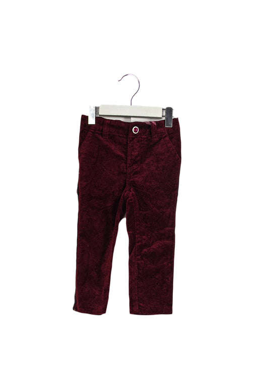 A Burgundy Casual Pants from Motion Picture in size 12-18M for girl. (Front View)