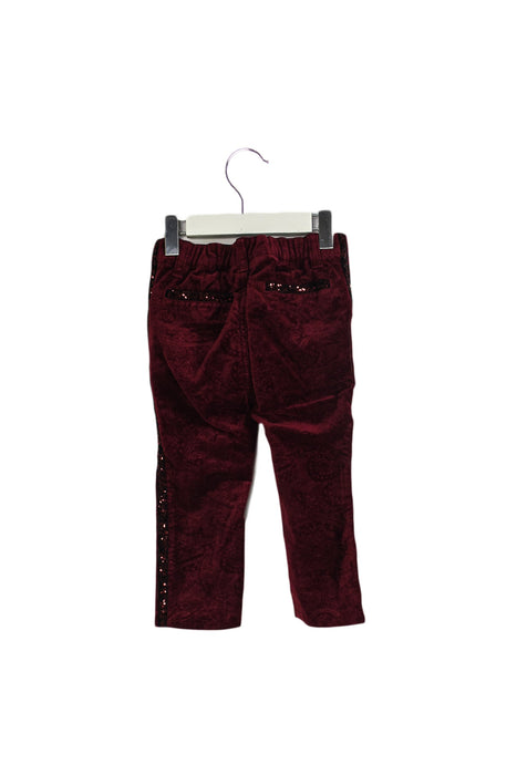 A Burgundy Casual Pants from Motion Picture in size 12-18M for girl. (Back View)
