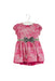 A Pink Short Sleeve Dresses from Motion Picture in size 12-18M for girl. (Front View)