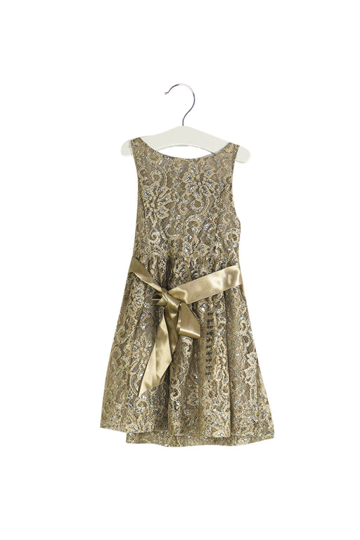 A Grey Sleeveless Dresses from Polo Ralph Lauren in size 3T for girl. (Front View)