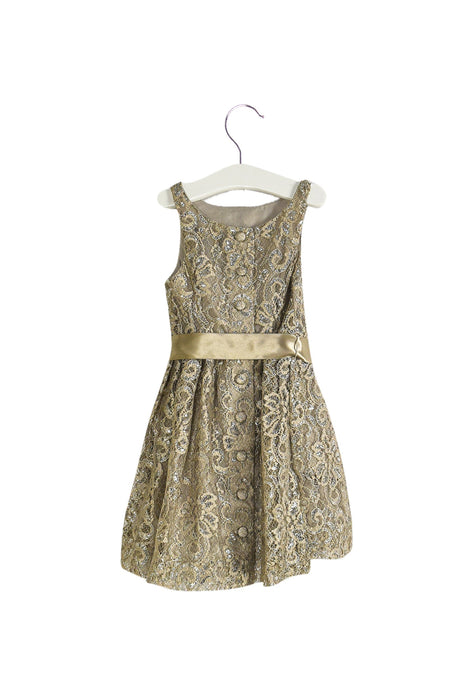 A Grey Sleeveless Dresses from Polo Ralph Lauren in size 3T for girl. (Back View)