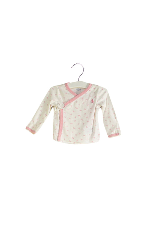 A White Long Sleeve Tops from Ralph Lauren in size 0-3M for girl. (Front View)