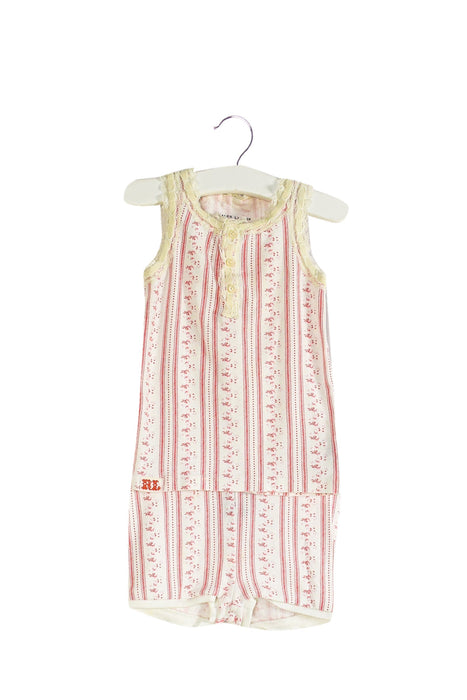 A Red Pyjama Sets from Ralph Lauren in size 12-18M for girl. (Front View)