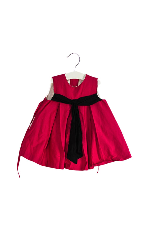 A Pink Sleeveless Dresses from Helena in size 12-18M for girl. (Front View)