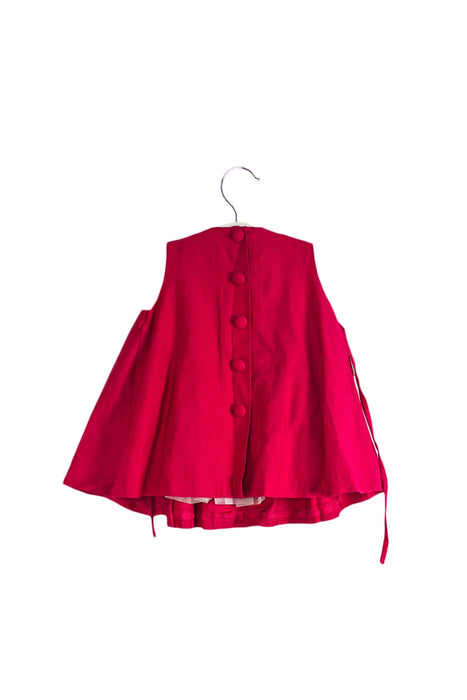 A Pink Sleeveless Dresses from Helena in size 12-18M for girl. (Back View)