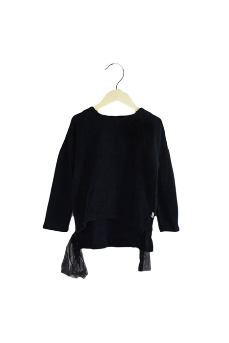 A Navy Long Sleeve Tops from MAGIL in size 4T for girl. (Front View)