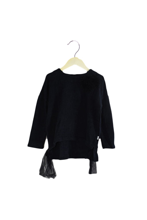 A Navy Long Sleeve Tops from MAGIL in size 4T for girl. (Front View)