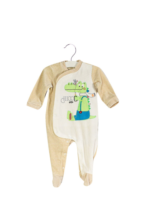 A Beige Long Sleeve Jumpsuits from Chicco in size 3-6M for boy. (Front View)