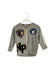A Grey Zippered Sweatshirts from Denim Dungaree in size 18-24M for girl. (Front View)