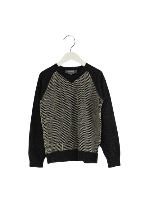 A Grey Knit Sweaters from Bonpoint in size 6T for boy. (Front View)
