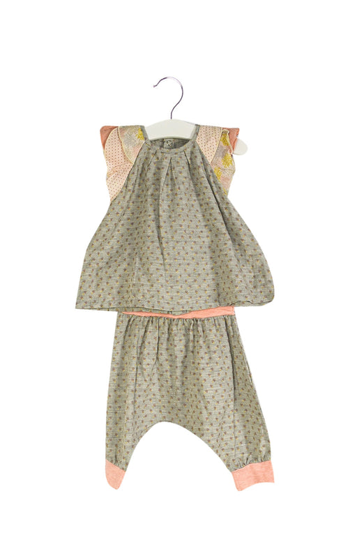 A Grey Pants Sets from Moulin Roty in size 3-6M for girl. (Front View)