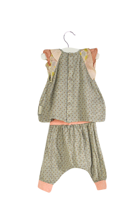 A Grey Pants Sets from Moulin Roty in size 3-6M for girl. (Back View)