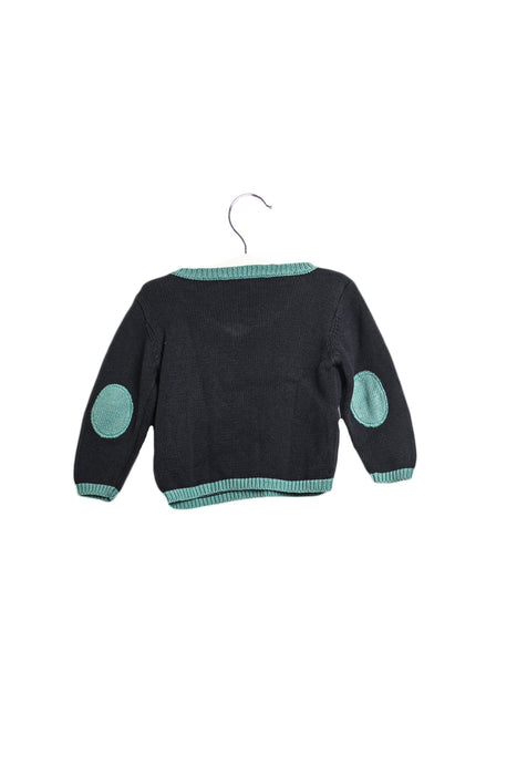 A Grey Knit Sweaters from Bonpoint in size 6-12M for boy. (Back View)
