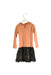 A Orange Long Sleeve Dresses from Sophie Catalou in size 5T for girl. (Back View)
