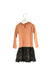 A Orange Long Sleeve Dresses from Sophie Catalou in size 5T for girl. (Back View)