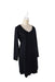 A Black Long Sleeve Dresses from Pomkin in size S for maternity. (Front View)