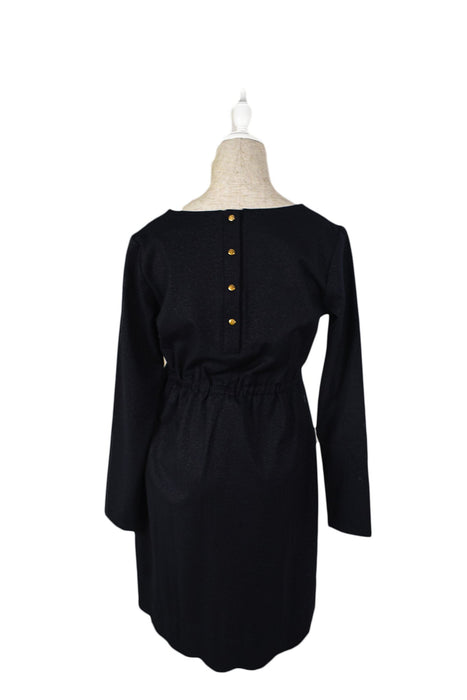 A Black Long Sleeve Dresses from Pomkin in size S for maternity. (Back View)