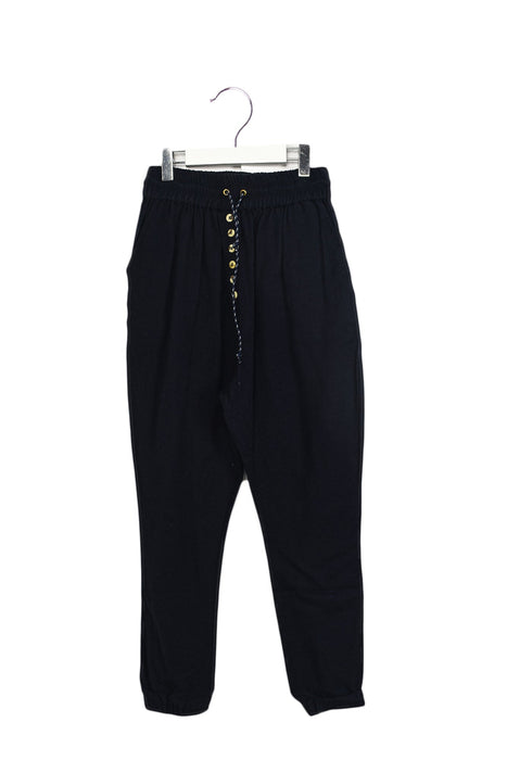 A Navy Casual Pants from Velveteen in size 10Y for girl. (Front View)
