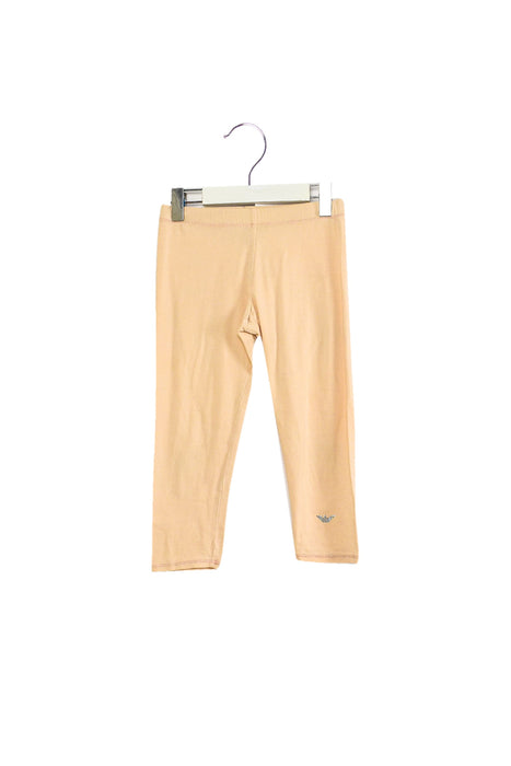 A Pink Leggings from Armani in size 7Y for girl. (Front View)