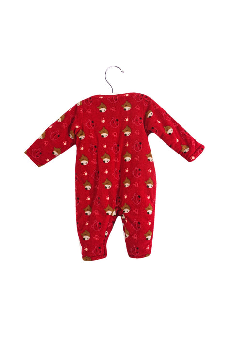 A Red Onesies from Chickeeduck in size 12-18M for neutral. (Back View)