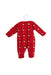 A Red Onesies from Chickeeduck in size 12-18M for neutral. (Back View)