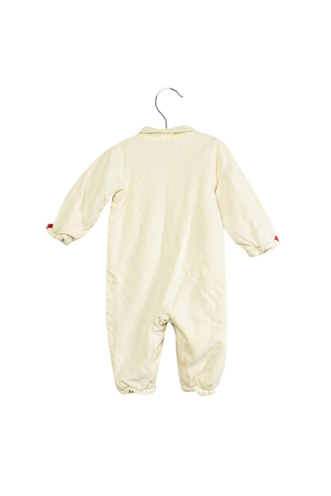 A Ivory Long Sleeve Jumpsuits from Chickeeduck in size 12-18M for girl. (Back View)