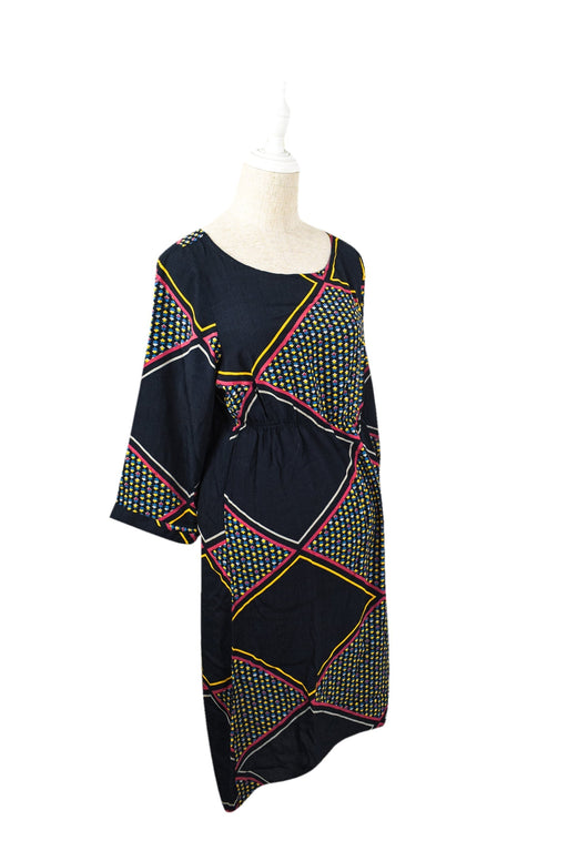 A Navy Long Sleeve Dresses from Mamalicious in size S for maternity. (Front View)