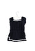 A Navy Short Sleeve Dresses from Janie & Jack in size 6-12M for girl. (Back View)