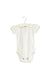 A White Short Sleeve Bodysuits from Jacadi in size 0-3M for girl. (Front View)