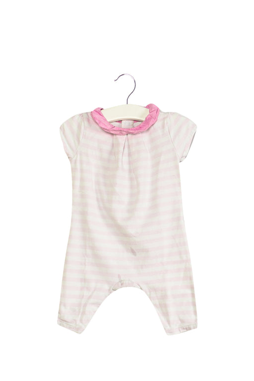 A Pink Rompers from Jacadi in size 0-3M for girl. (Front View)