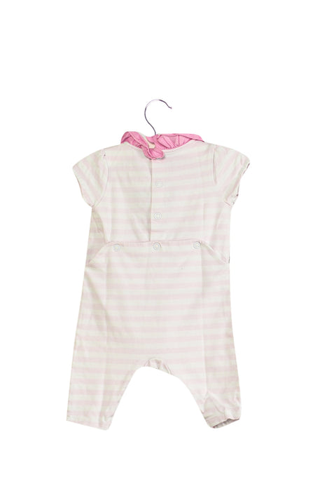 A Pink Rompers from Jacadi in size 0-3M for girl. (Back View)