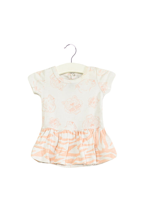 A White Short Sleeve Bodysuits from Kenzo in size 0-3M for girl. (Front View)