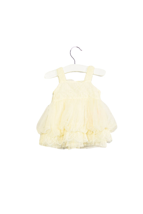 A Ivory Dress Sets from Nicholas & Bears in size 0-3M for girl. (Back View)