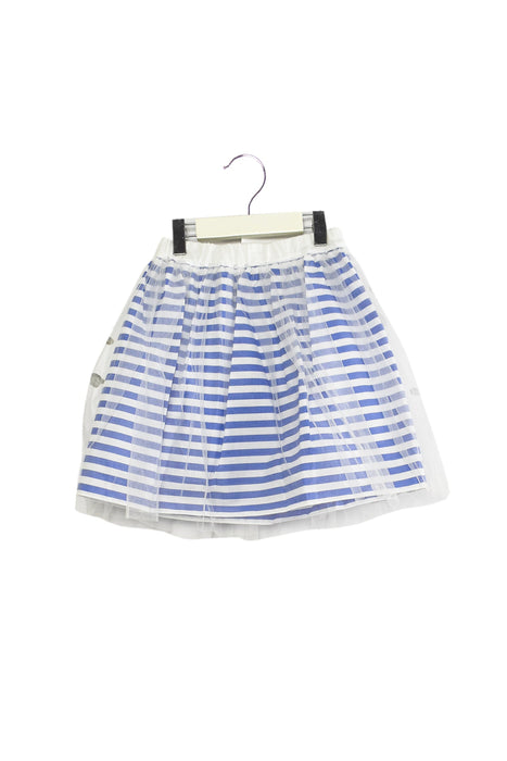 A White Short Skirts from Simonetta in size 4T for girl. (Front View)