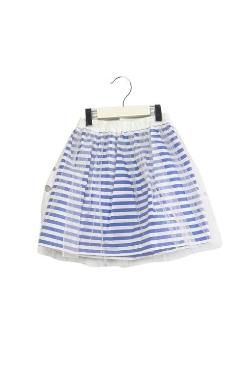 A White Short Skirts from Simonetta in size 4T for girl. (Front View)