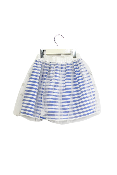 A White Short Skirts from Simonetta in size 4T for girl. (Back View)