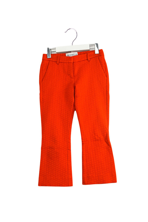 A Red Casual Pants from Simonetta in size 6T for girl. (Front View)