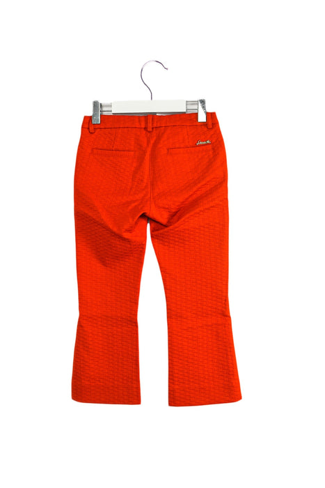 A Red Casual Pants from Simonetta in size 6T for girl. (Back View)