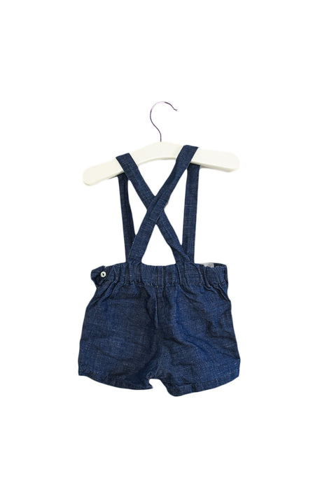 A Blue Shorts from Laranjinha in size 3-6M for girl. (Back View)