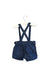 A Blue Shorts from Laranjinha in size 3-6M for girl. (Back View)