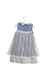 A Blue Sleeveless Dresses from Nicholas & Bears in size 2T for girl. (Back View)