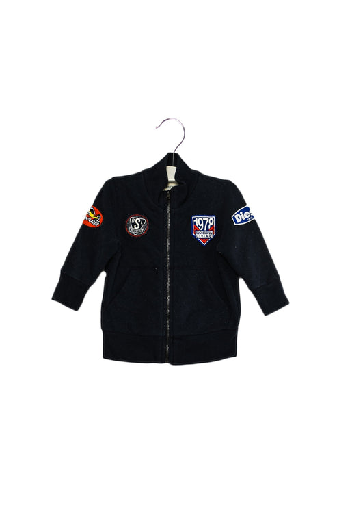 A Navy Lightweight Jackets from Diesel in size 6-12M for boy. (Front View)