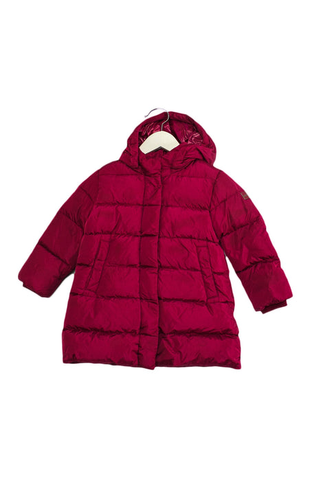 A Red Puffer/Quilted Coats & Outerwear from add in size 3T for girl. (Front View)