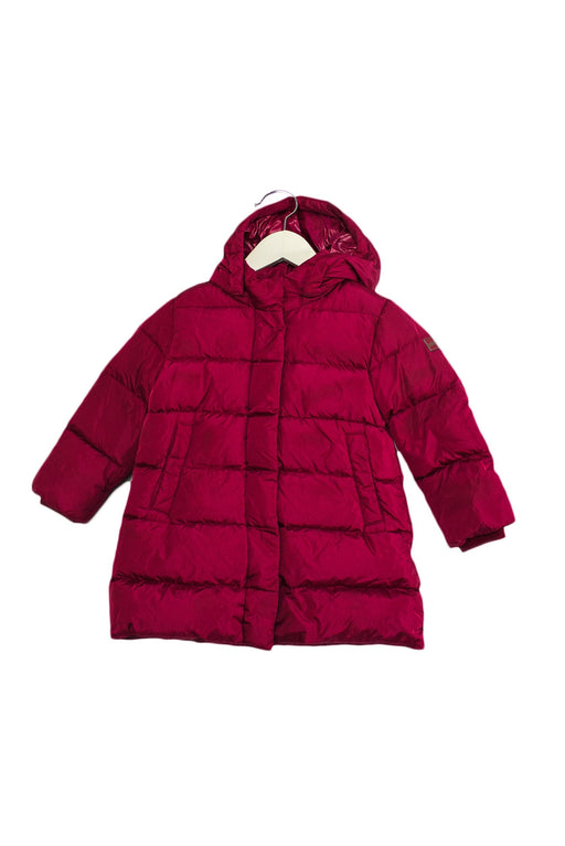 A Red Puffer/Quilted Coats & Outerwear from add in size 3T for girl. (Front View)