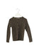 A Brown Cardigans from Bonpoint in size 3T for girl. (Front View)