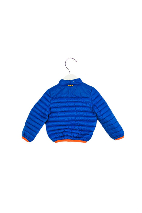 A Blue Puffer/Quilted Jackets from Aston Martin in size 6-12M for boy. (Back View)