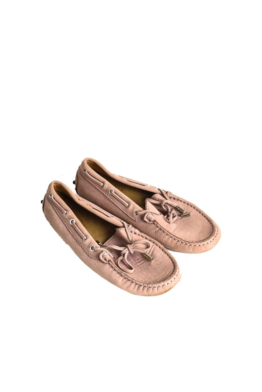 A Pink Loafers & Moccasins from Tod’s in size 7Y for girl. (Front View)