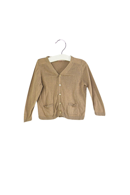A Beige Cardigans from Bonpoint in size 12-18M for girl. (Front View)